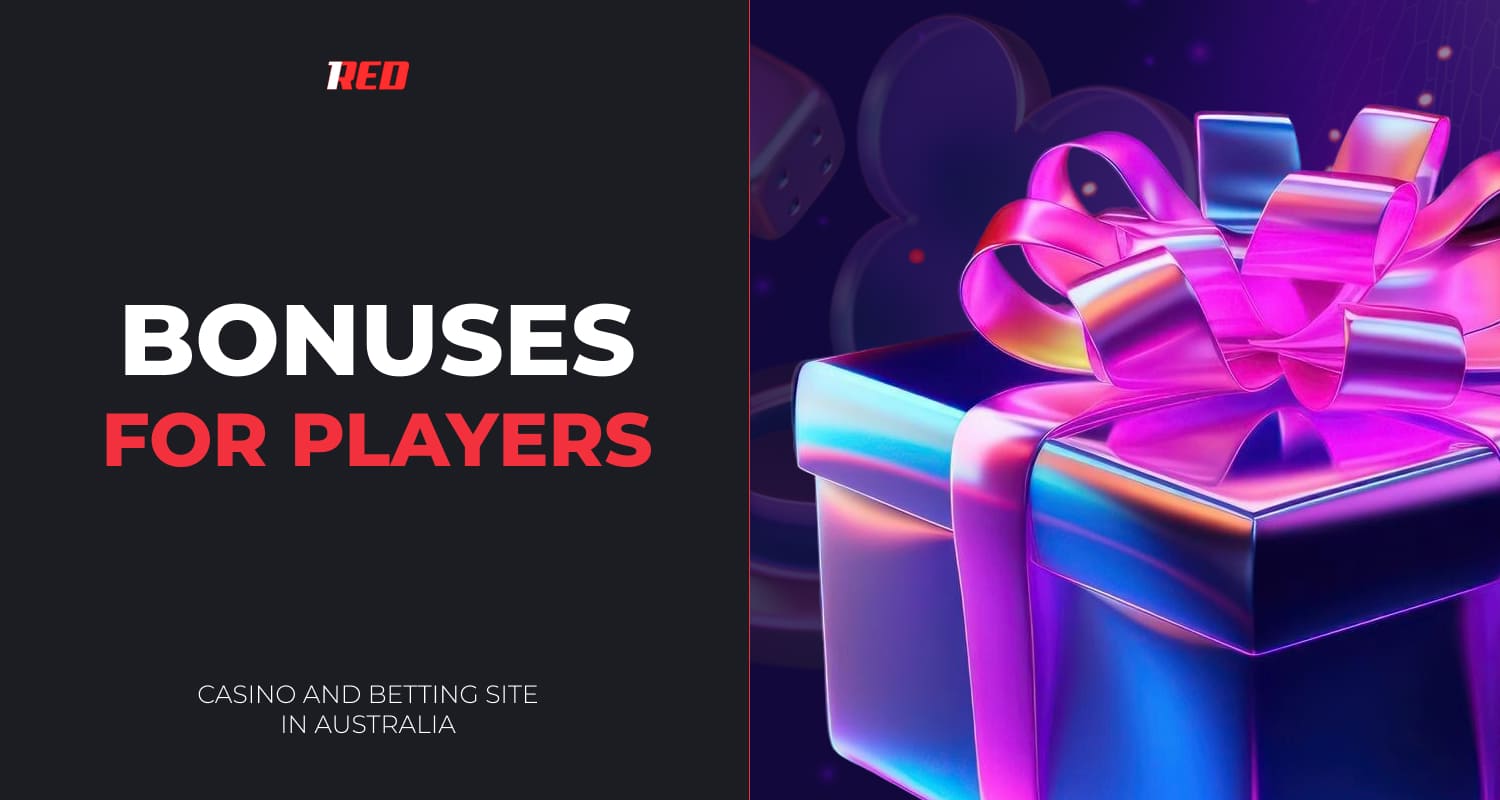 1red Australia bonus and promotional offers for players with the best conditions to maximize winnings