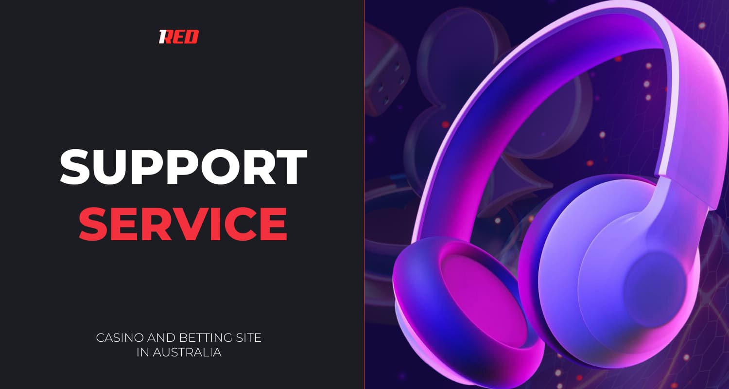 1red Australia's online customer support is available 24/7 via email and live chat to resolve difficult situations