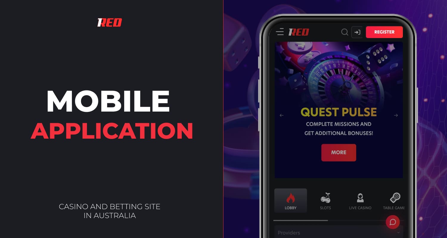1red Australia offers the ability to install a convenient mobile version of the platform with detailed instructions for playing anytime and anywhere