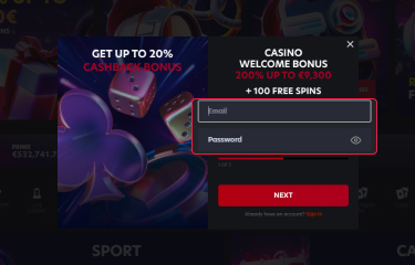 1red Australia account creation process step 3