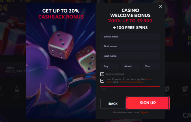 1red Australia account creation process step 6